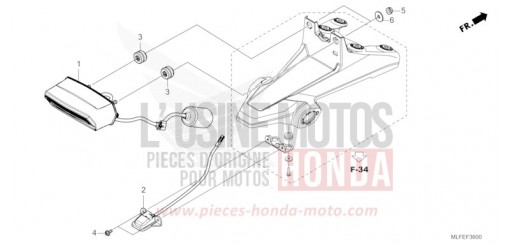FEU ARRIERE/FEU D'IMMATRICULATION NT1100AS de 2025